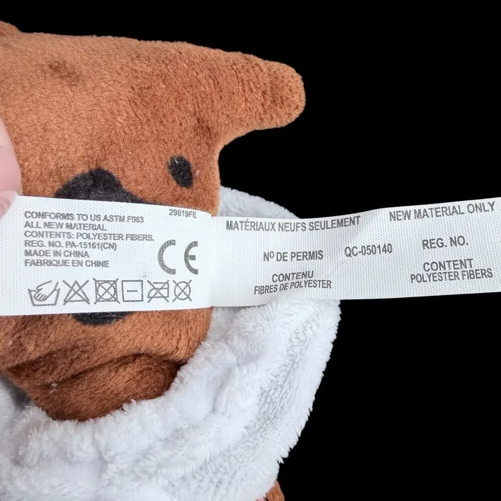 Pound Puppies Brown Puppy Dog Plush 8 in 2019 Basic Fun Hasbro PP Diaper Newborn